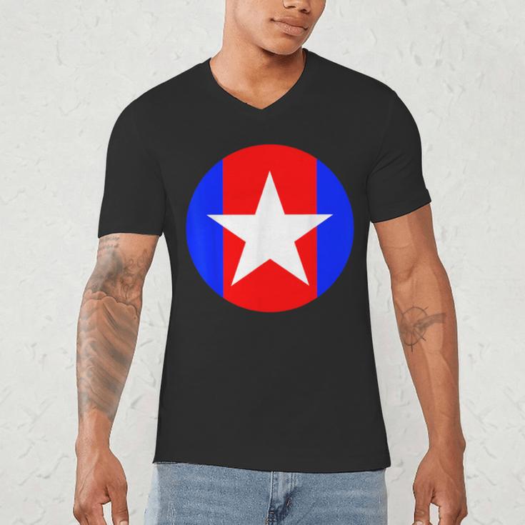 Nerdy Captain Sweatpants Retro Comic Book Fan Teacher Men's V-Neck T-Shirt, novelty gifts, funny gifts