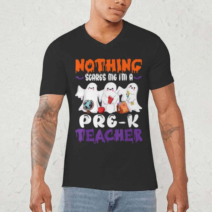 Nothing Scares Me I'm A Pre-K Teacher Halloween Ghosts Men's V-Neck T-Shirt, novelty gifts, funny gifts Nothing Scares Me I'm A Pre-K Teacher Halloween Ghosts Men's V-Neck T-Shirt, novelty gifts, funny gifts