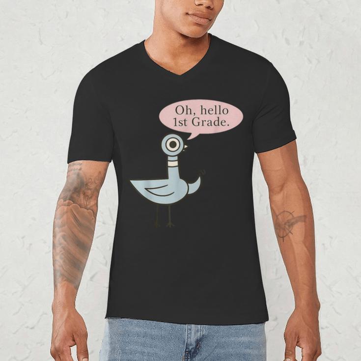 Oh Hello First Graders Cute Pigeon 1st Grade Teacher Men's V-Neck T-Shirt, novelty gifts, funny gifts Oh Hello First Graders Cute Pigeon 1st Grade Teacher Men's V-Neck T-Shirt, novelty gifts, funny gifts