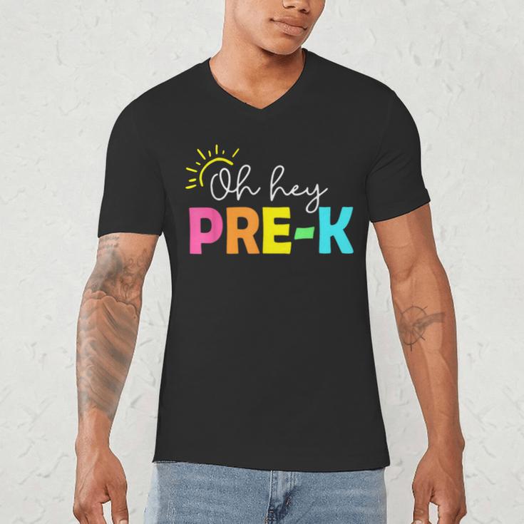 Oh Hey Pre-k Shirt Back To School Teachers Students Men's V-Neck T-Shirt, novelty gifts, funny gifts