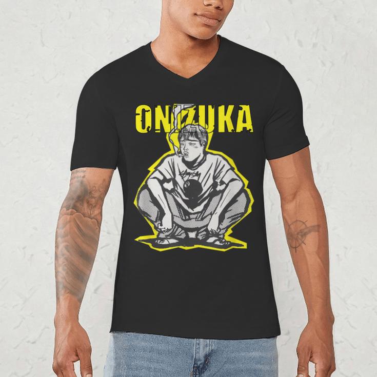 Onizuka Great Teacher Classic Anime Men's V-Neck T-Shirt, novelty gifts, funny gifts Onizuka Great Teacher Classic Anime Men's V-Neck T-Shirt, novelty gifts, funny gifts