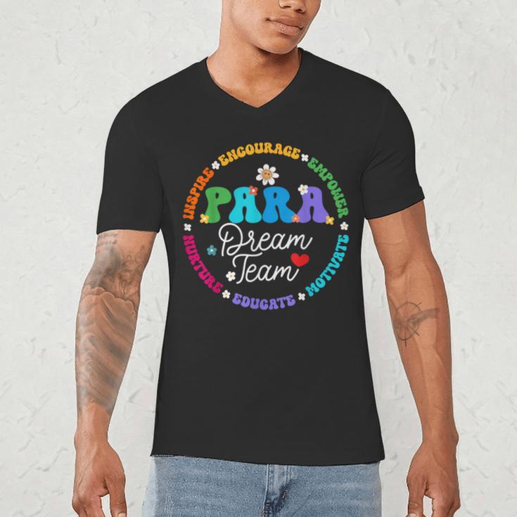 PARA Dream Team Teacher Paraprofessional Paraeducator Men's V-Neck T-Shirt, novelty gifts, funny gifts PARA Dream Team Teacher Paraprofessional Paraeducator Men's V-Neck T-Shirt, novelty gifts, funny gifts