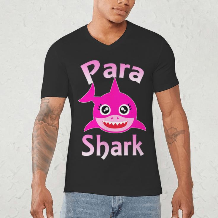 Para Shark Paraprofessional Female Teacher Men's V-Neck T-Shirt, novelty gifts, funny gifts Para Shark Paraprofessional Female Teacher Men's V-Neck T-Shirt, novelty gifts, funny gifts