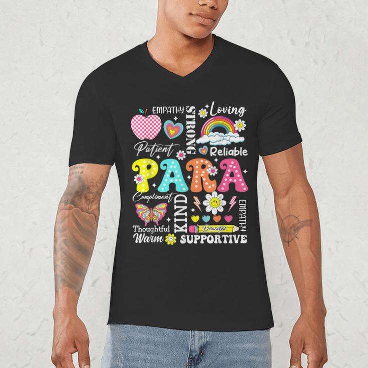 Paras Make It Possible Paraprofessional Paraeducator Teacher Men's V-Neck T-Shirt, novelty gifts, funny gifts