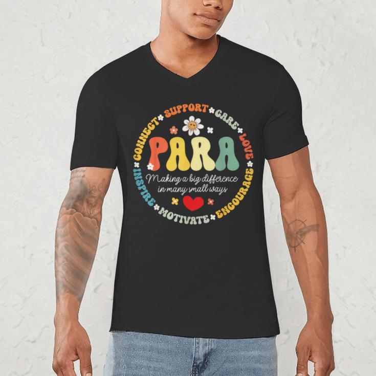 Paras Make It Possible Paraprofessional Teacher Assistant Men's V-Neck T-Shirt, novelty gifts, funny gifts Paras Make It Possible Paraprofessional Teacher Assistant Men's V-Neck T-Shirt, novelty gifts, funny gifts