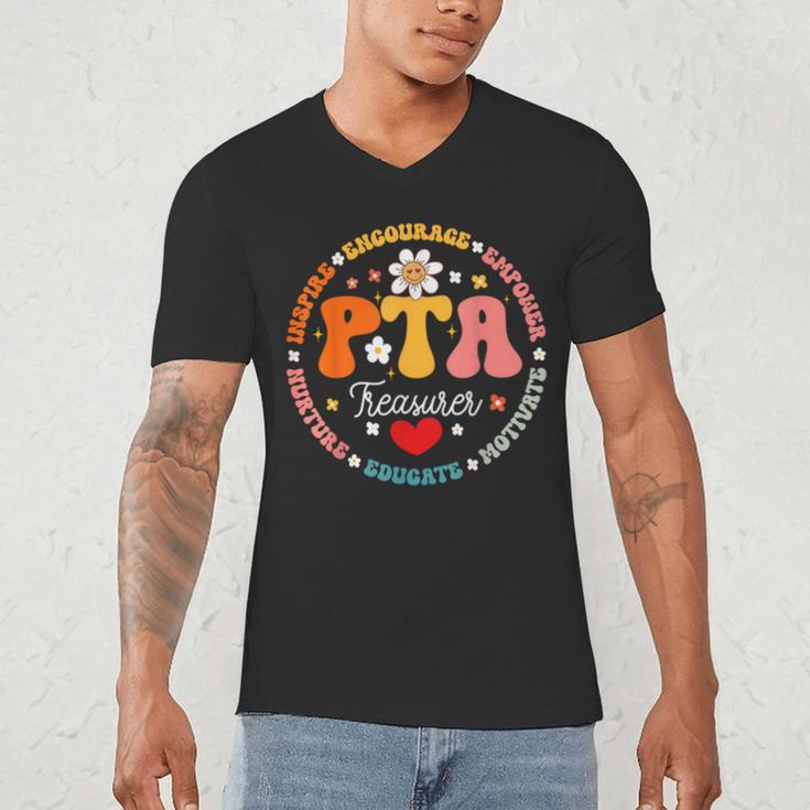 Parents Teacher Association Team Supporter PTA Treasurer For Men Women Girls Kids Men's V-Neck T-Shirt, novelty gifts, funny gifts Parents Teacher Association Team Supporter PTA Treasurer For Men Women Girls Kids Men's V-Neck T-Shirt, novelty gifts, funny gifts
