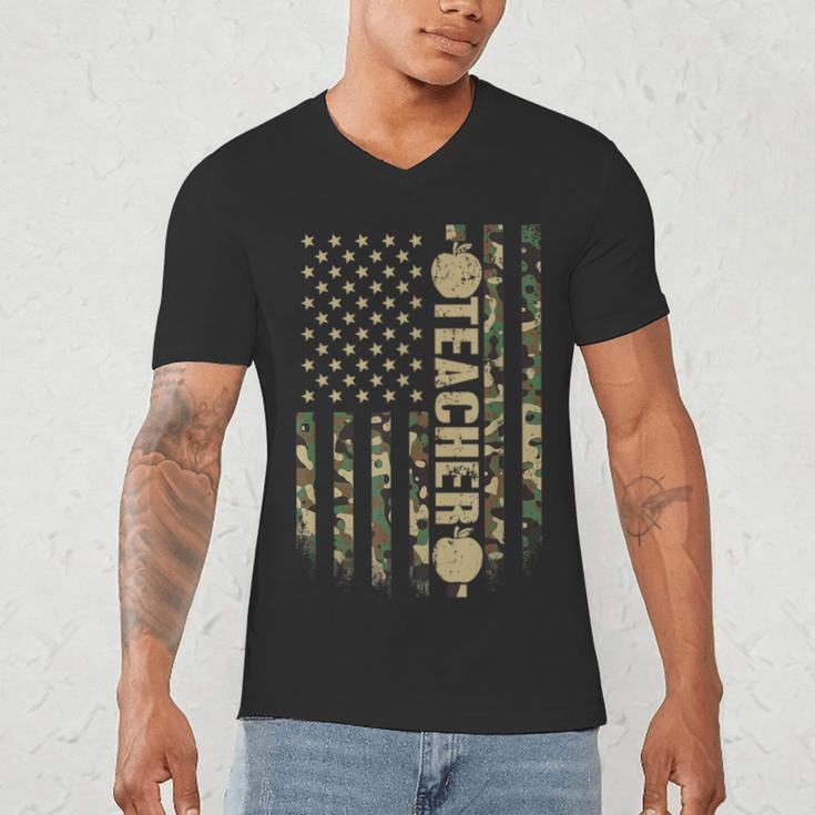 Patriotic Teacher American Flag Camouflage 4th Of July Camo Men's V-Neck T-Shirt, novelty gifts, funny gifts Patriotic Teacher American Flag Camouflage 4th Of July Camo Men's V-Neck T-Shirt, novelty gifts, funny gifts
