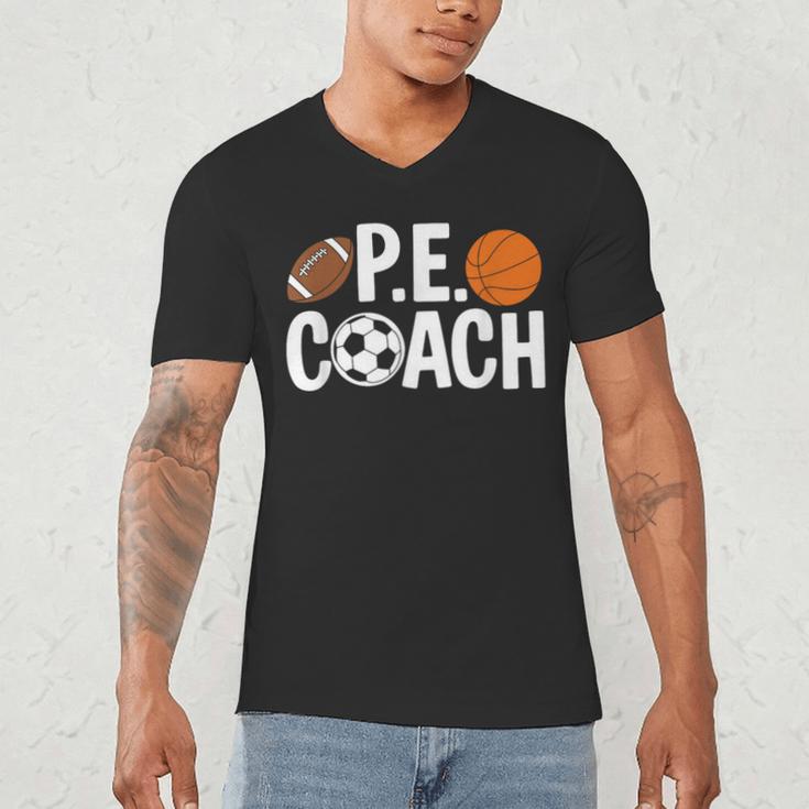 PE Gym Teacher Quotes School Class Instructor And Coach Men's V-Neck T-Shirt, novelty gifts, funny gifts