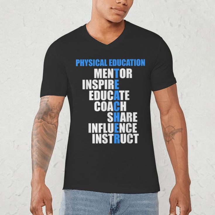 PE Physical Education Teacher For PE Teacher Men's V-Neck T-Shirt, novelty gifts, funny gifts