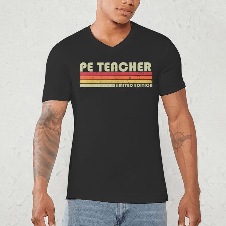 PE TEACHER Job Title Profession Birthday Worker Idea Men's V-Neck T-Shirt, novelty gifts, funny gifts PE TEACHER Job Title Profession Birthday Worker Idea Men's V-Neck T-Shirt, novelty gifts, funny gifts