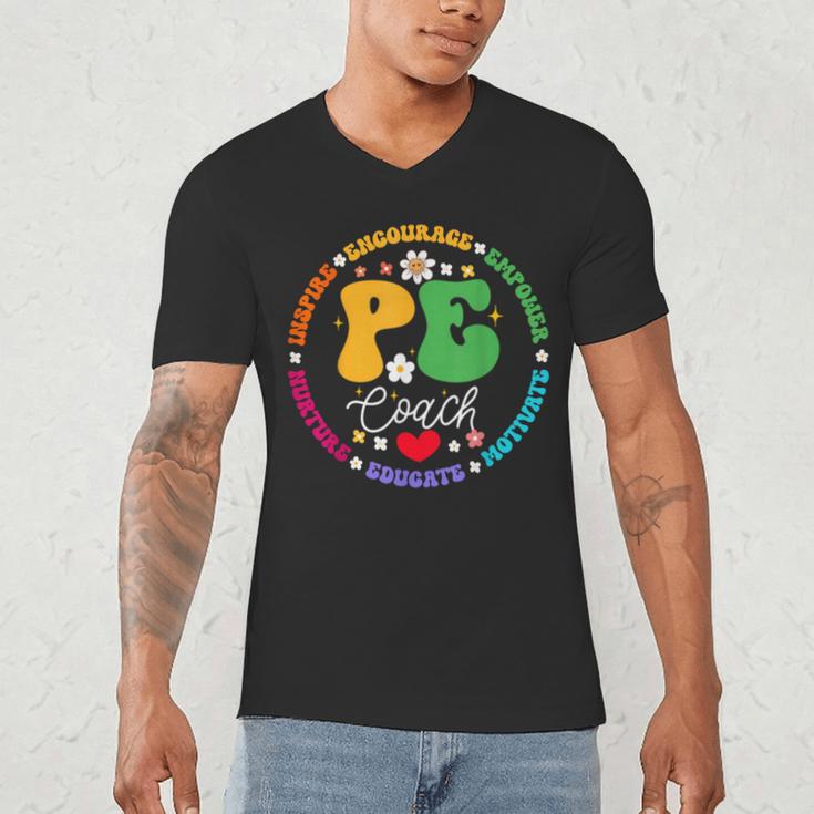 Physical Education PE Instructor Coach Teacher Gym Men's V-Neck T-Shirt, novelty gifts, funny gifts
