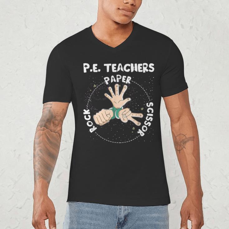 Physical Education PE Teacher Rock Paper Scissor Men's V-Neck T-Shirt, novelty gifts, funny gifts Physical Education PE Teacher Rock Paper Scissor Men's V-Neck T-Shirt, novelty gifts, funny gifts