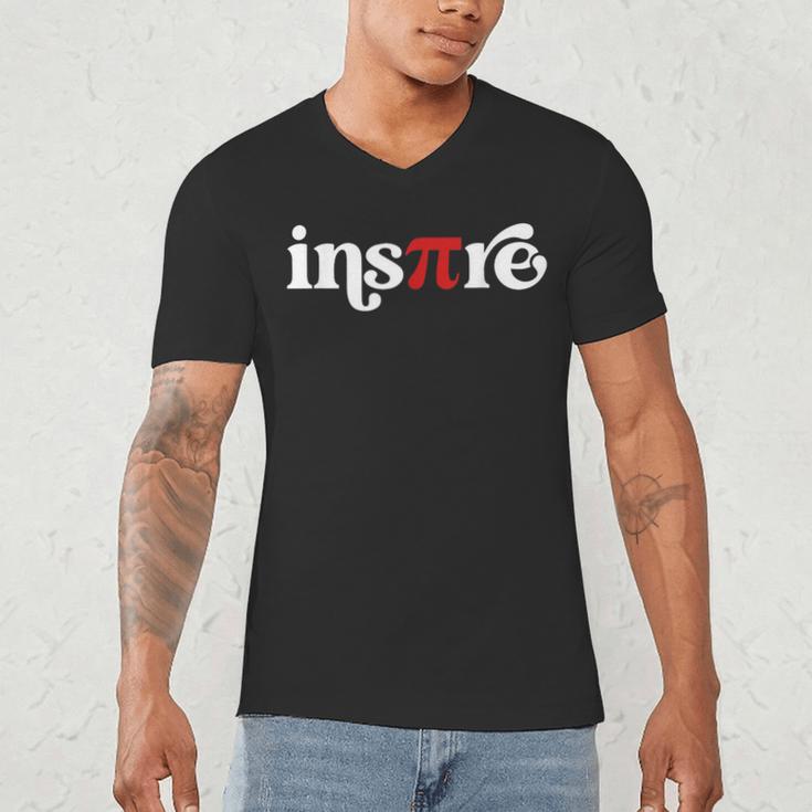 Pi Day Inspire 314 Symbol Math Teacher Science Mathematics Men's V-Neck T-Shirt, novelty gifts, funny gifts