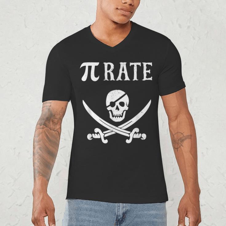 Pi Day Pi Rate Pirate For Teachers Men's V-Neck T-Shirt, novelty gifts, funny gifts