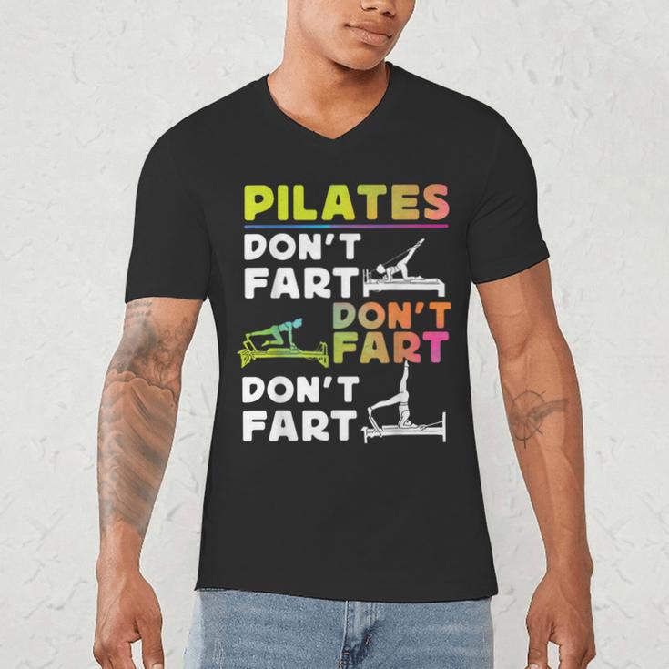 Pilates Instructor Teacher Watercolor Pilates Don't Fart Men Women Kids Men's V-Neck T-Shirt, novelty gifts, funny gifts Pilates Instructor Teacher Watercolor Pilates Don't Fart Men Women Kids Men's V-Neck T-Shirt, novelty gifts, funny gifts