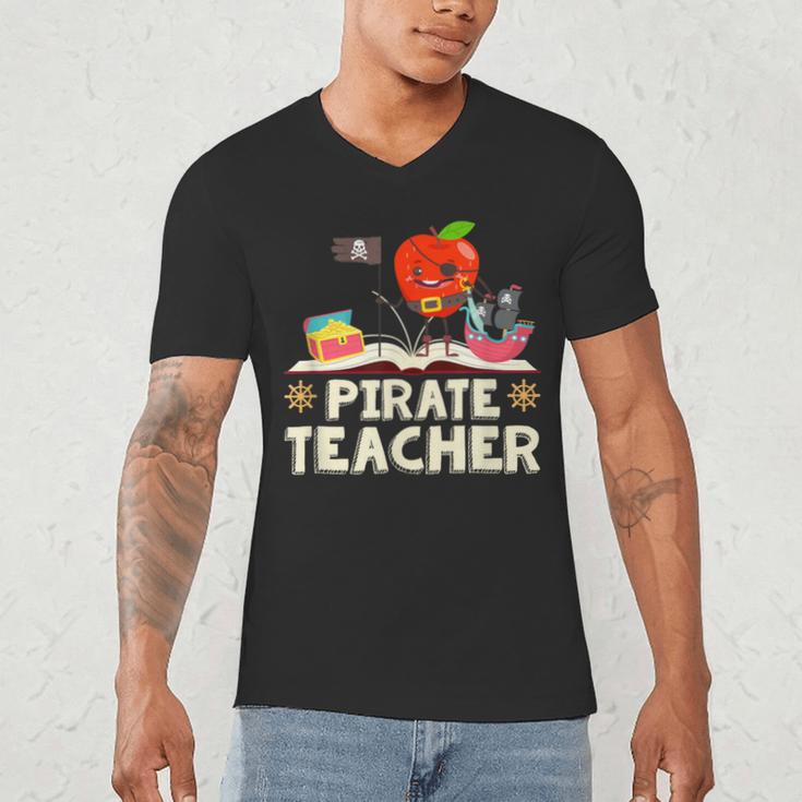 Pirate Teacher Men Women Kids Men's V-Neck T-Shirt, novelty gifts, funny gifts Pirate Teacher Men Women Kids Men's V-Neck T-Shirt, novelty gifts, funny gifts