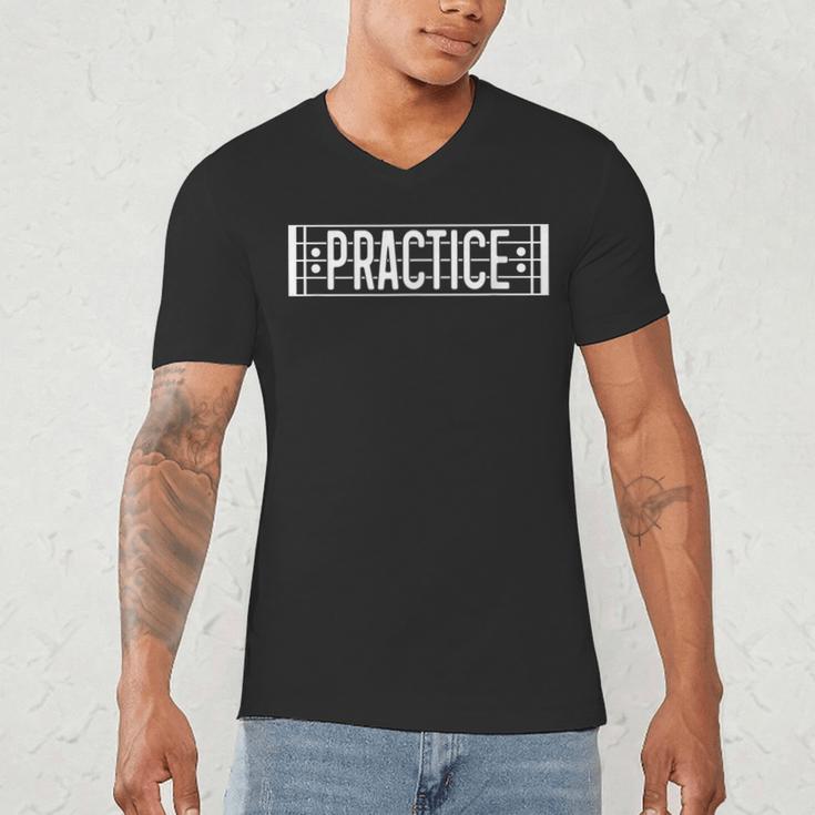 Practice Repeat Music Teacher Band Director Men's V-Neck T-Shirt, novelty gifts, funny gifts