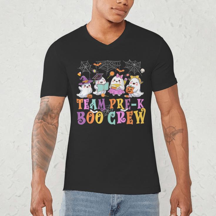 Pre-K Boo Crew Ghost Halloween Teacher Student Men's V-Neck T-Shirt, novelty gifts, funny gifts Pre-K Boo Crew Ghost Halloween Teacher Student Men's V-Neck T-Shirt, novelty gifts, funny gifts