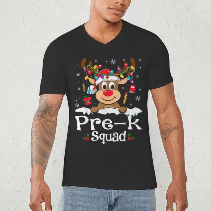 Pre-k Teacher Squad Reindeer Teacher Christmas Men's V-Neck T-Shirt, novelty gifts, funny gifts Pre-k Teacher Squad Reindeer Teacher Christmas Men's V-Neck T-Shirt, novelty gifts, funny gifts