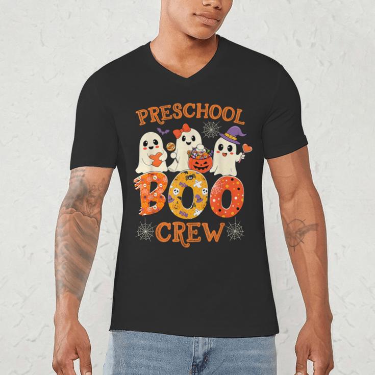 Preschool Boo Crew Halloween Costume For Teacher Kids Men's V-Neck T-Shirt, novelty gifts, funny gifts