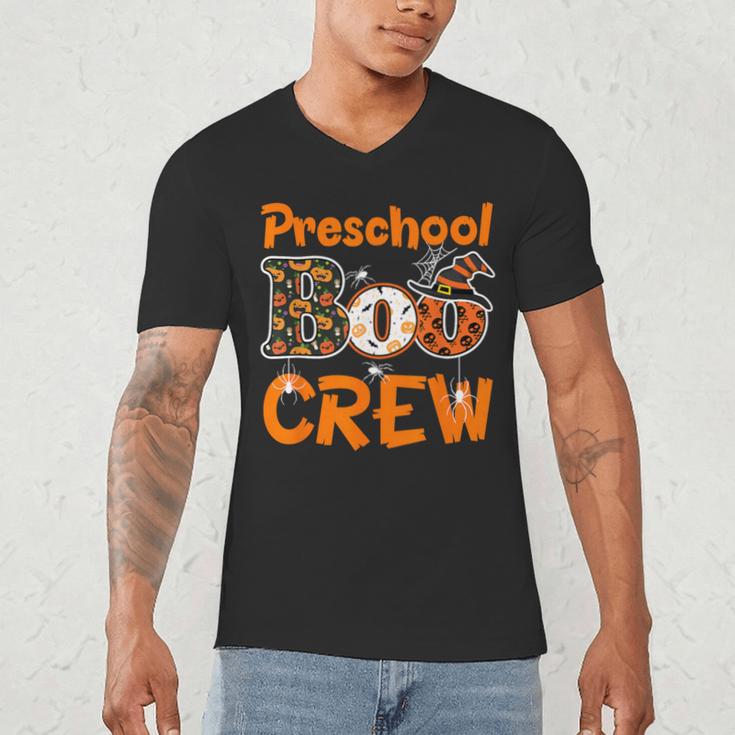 Preschool Boo Crew Halloween Teachers Students Costume Men's V-Neck T-Shirt, novelty gifts, funny gifts