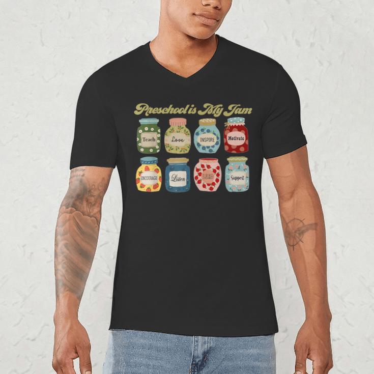 Preschool Is My Jam Retro Preschool Teacher Back To School Men's V-Neck T-Shirt, novelty gifts, funny gifts Preschool Is My Jam Retro Preschool Teacher Back To School Men's V-Neck T-Shirt, novelty gifts, funny gifts