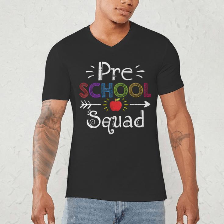Preschool Squad Preschool Teacher Student Men's V-Neck T-Shirt, novelty gifts, funny gifts