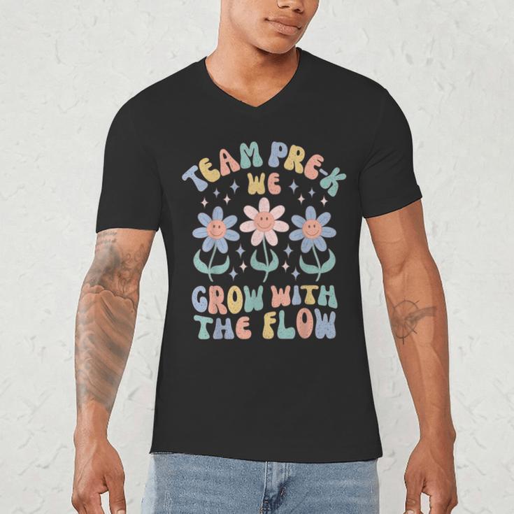 Preschool Teacher Appreciation Team Pre-K Grow With The Flow Men's V-Neck T-Shirt, novelty gifts, funny gifts Preschool Teacher Appreciation Team Pre-K Grow With The Flow Men's V-Neck T-Shirt, novelty gifts, funny gifts