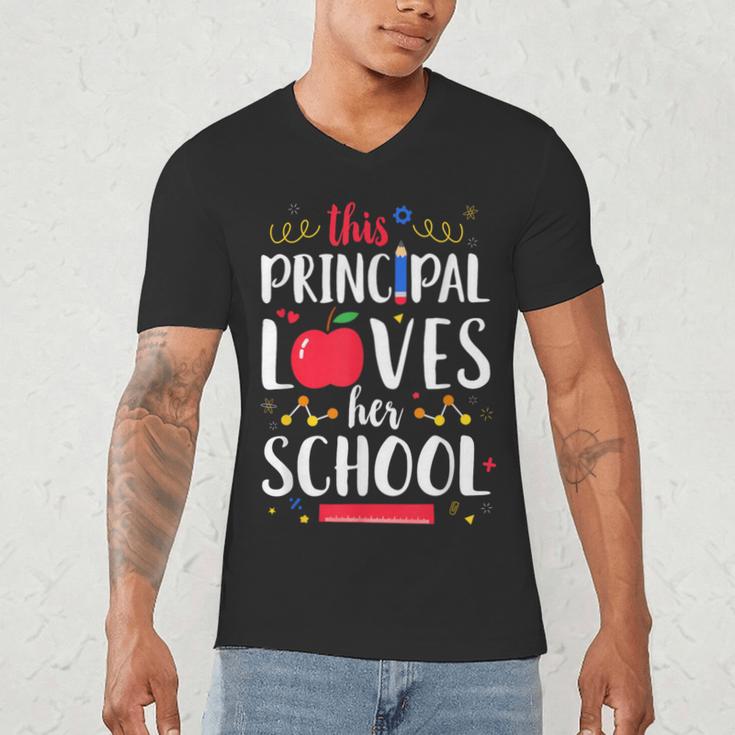 This Principal Loves Her School Teacher Appreciation Men's V-Neck T-Shirt, novelty gifts, funny gifts This Principal Loves Her School Teacher Appreciation Men's V-Neck T-Shirt, novelty gifts, funny gifts