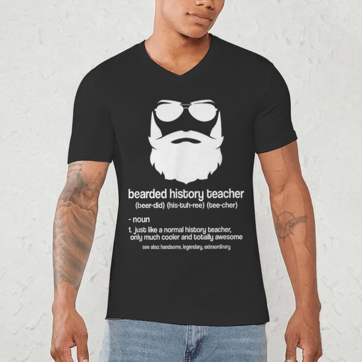 Professor Ancient Teaching Education Bearded History Teacher Men's V-Neck T-Shirt, novelty gifts, funny gifts