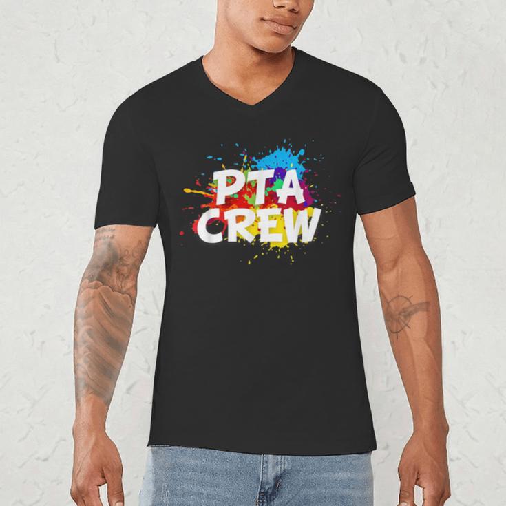 PTA Crew Back To School Volunteer Board Mom Parent Teacher Men's V-Neck T-Shirt, novelty gifts, funny gifts