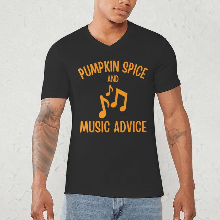 Pumpkin Spice And Music Advice Music Teacher Halloween Men's V-Neck T-Shirt, novelty gifts, funny gifts Pumpkin Spice And Music Advice Music Teacher Halloween Men's V-Neck T-Shirt, novelty gifts, funny gifts