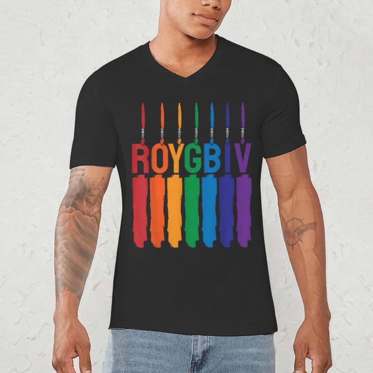 Rainbow Roygbiv Kids Artist Costume Art Teacher Men's V-Neck T-Shirt, novelty gifts, funny gifts Rainbow Roygbiv Kids Artist Costume Art Teacher Men's V-Neck T-Shirt, novelty gifts, funny gifts