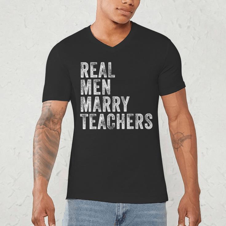 Real Men Marry Teachers Future Husband Wife Engagement Men's V-Neck T-Shirt, novelty gifts, funny gifts Real Men Marry Teachers Future Husband Wife Engagement Men's V-Neck T-Shirt, novelty gifts, funny gifts