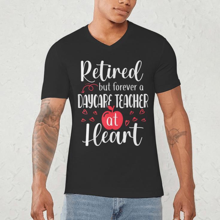 Retired Daycare Teacher Retirement For Daycare Teacher Men's V-Neck T-Shirt, novelty gifts, funny gifts Retired Daycare Teacher Retirement For Daycare Teacher Men's V-Neck T-Shirt, novelty gifts, funny gifts
