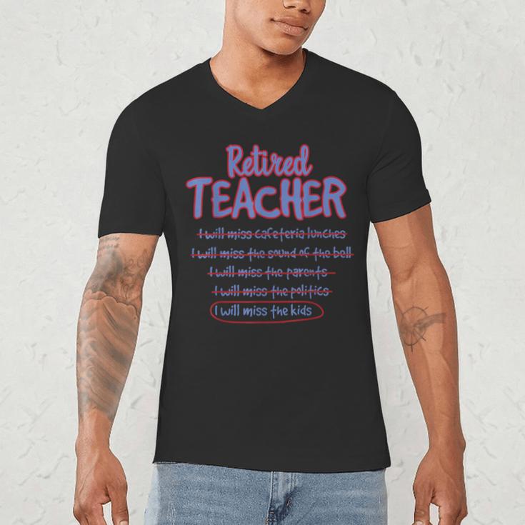 Retiring Teacher Tshirt For Retired Teachers For Men Women Men's V-Neck T-Shirt, novelty gifts, funny gifts