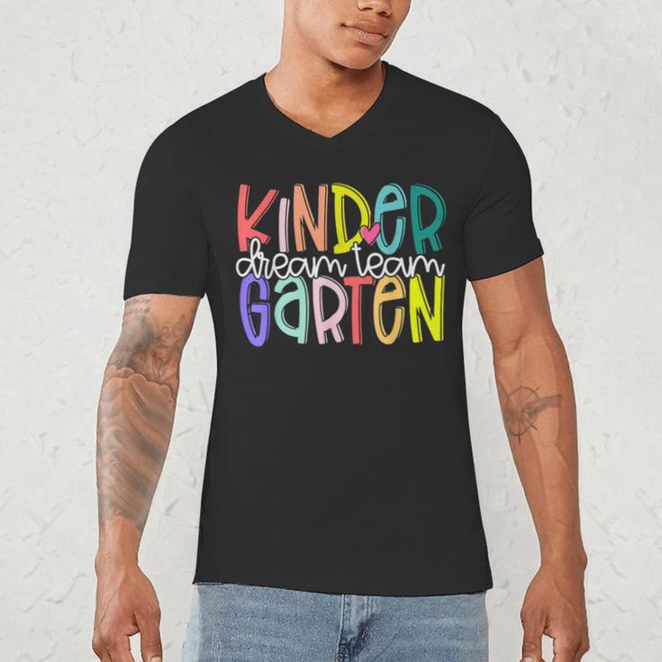 Retro Kindergarten Dream Team Back To School Teacher Kids Men's V-Neck T-Shirt, novelty gifts, funny gifts Retro Kindergarten Dream Team Back To School Teacher Kids Men's V-Neck T-Shirt, novelty gifts, funny gifts