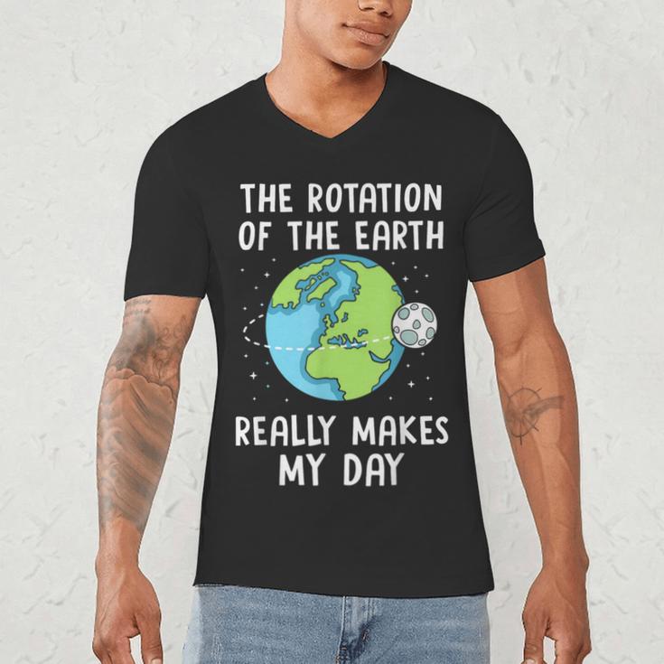 Rotation Of The Earth Makes My Day Science Teacher Earth Day Men's V-Neck T-Shirt, novelty gifts, funny gifts Rotation Of The Earth Makes My Day Science Teacher Earth Day Men's V-Neck T-Shirt, novelty gifts, funny gifts
