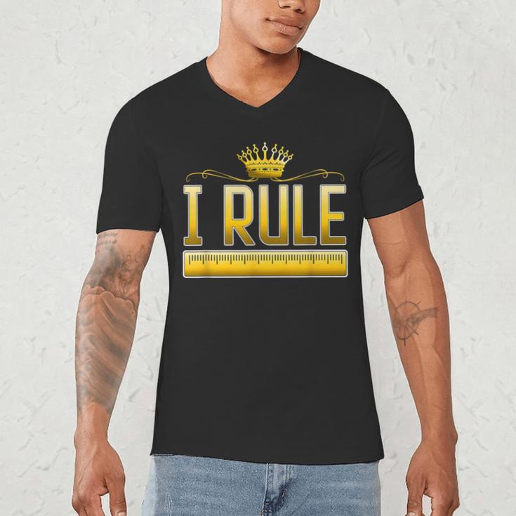 I Rule Math Ruler Mathematics Pun Math Teacher Men Women Girls Kids Men's V-Neck T-Shirt, novelty gifts, funny gifts I Rule Math Ruler Mathematics Pun Math Teacher Men Women Girls Kids Men's V-Neck T-Shirt, novelty gifts, funny gifts