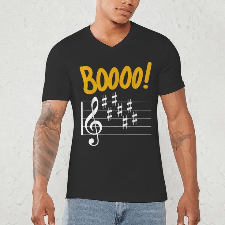 Scary Key Signature Boo Music Halloween Musician Teacher Men Women Men's V-Neck T-Shirt, novelty gifts, funny gifts Scary Key Signature Boo Music Halloween Musician Teacher Men Women Men's V-Neck T-Shirt, novelty gifts, funny gifts