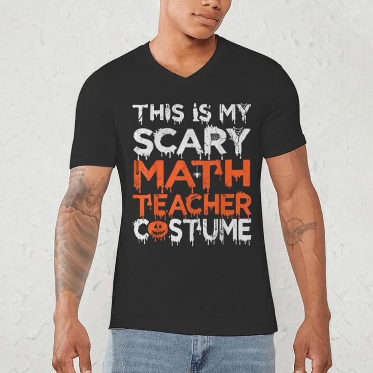 This Is My Scary Math Teacher Costume For Halloween Men's V-Neck T-Shirt, novelty gifts, funny gifts This Is My Scary Math Teacher Costume For Halloween Men's V-Neck T-Shirt, novelty gifts, funny gifts