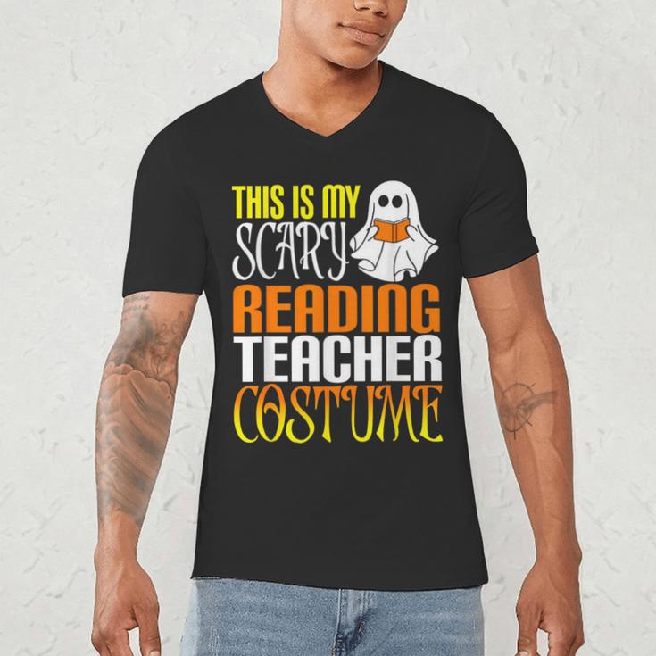 This Is My Scary Reading Teacher Costume Halloween School Men's V-Neck T-Shirt, novelty gifts, funny gifts This Is My Scary Reading Teacher Costume Halloween School Men's V-Neck T-Shirt, novelty gifts, funny gifts