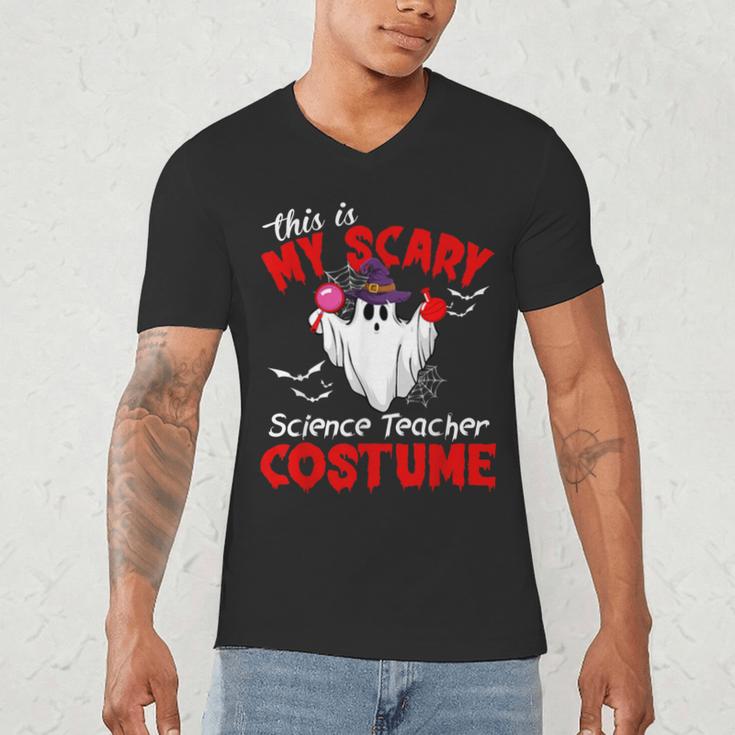 This Is My Scary Science Teacher Costume Ghost Halloween Men's V-Neck T-Shirt, novelty gifts, funny gifts This Is My Scary Science Teacher Costume Ghost Halloween Men's V-Neck T-Shirt, novelty gifts, funny gifts