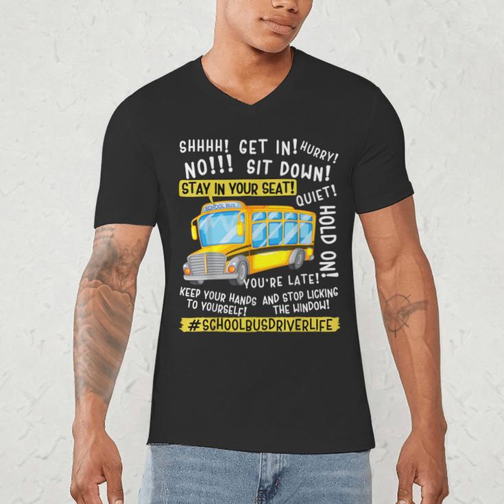 School Bus Driver Life Last Day Of School Teacher Kids Men's V-Neck T-Shirt, novelty gifts, funny gifts