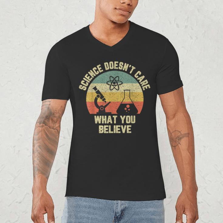 Science Doesn't Care What You Believe Science Teacher Men Women Kids Men's V-Neck T-Shirt, novelty gifts, funny gifts Science Doesn't Care What You Believe Science Teacher Men Women Kids Men's V-Neck T-Shirt, novelty gifts, funny gifts