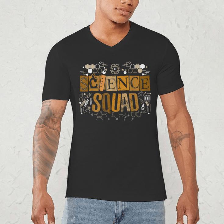 Science Squad Teacher STEM Chemistry Biology Physics Men's V-Neck T-Shirt, novelty gifts, funny gifts