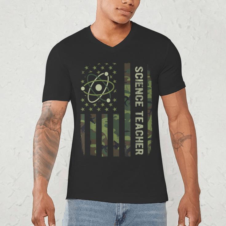 Science Teacher Camo American Flag Back To School Men's V-Neck T-Shirt, novelty gifts, funny gifts Science Teacher Camo American Flag Back To School Men's V-Neck T-Shirt, novelty gifts, funny gifts