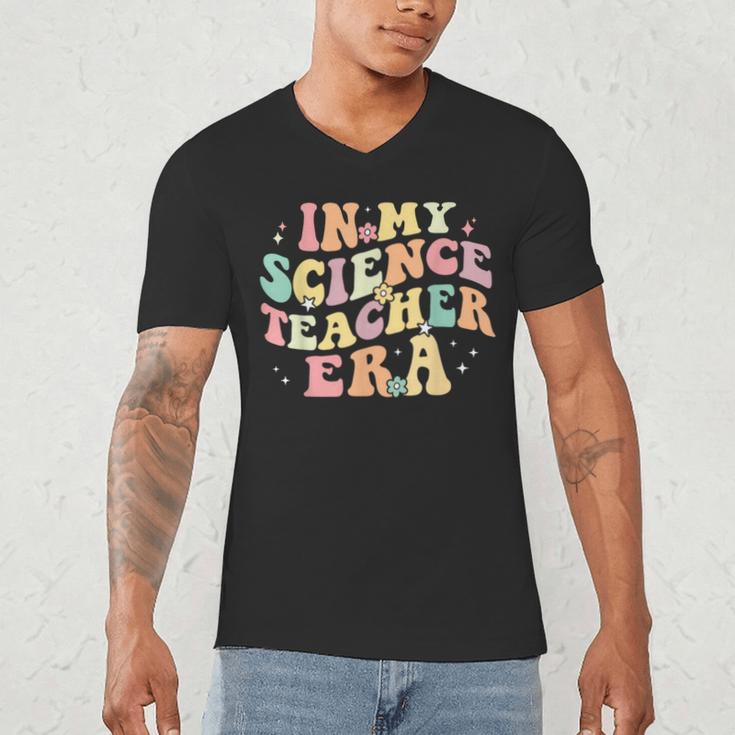In My Science Teacher Era Retro Back To School STEM Teacher For Men Women Men's V-Neck T-Shirt, novelty gifts, funny gifts