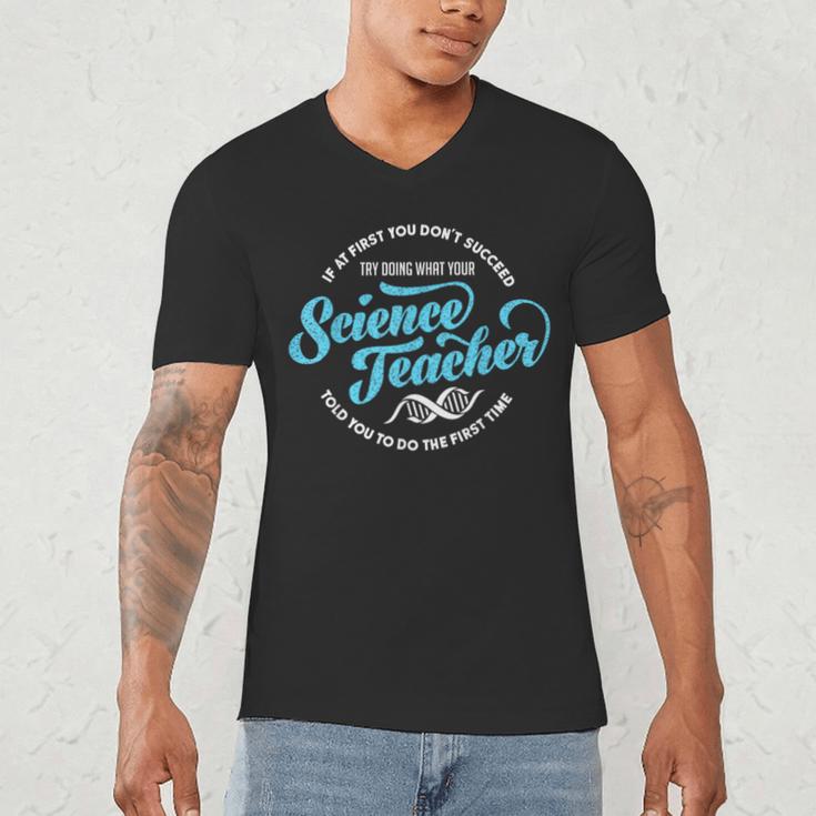 Science Teacher Must Haves Teach Science Teacher Men's V-Neck T-Shirt, novelty gifts, funny gifts