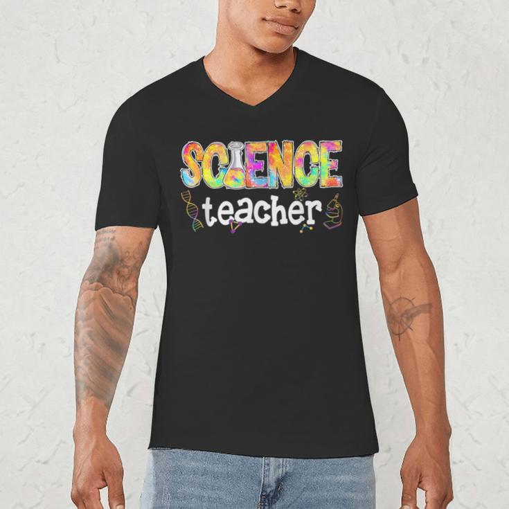 Science Teacher Tie Dye Science Teaching Back To School Men's V-Neck T-Shirt, novelty gifts, funny gifts Science Teacher Tie Dye Science Teaching Back To School Men's V-Neck T-Shirt, novelty gifts, funny gifts